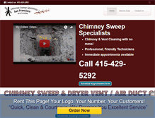 Tablet Screenshot of chimneysweepsanfrancisco.com